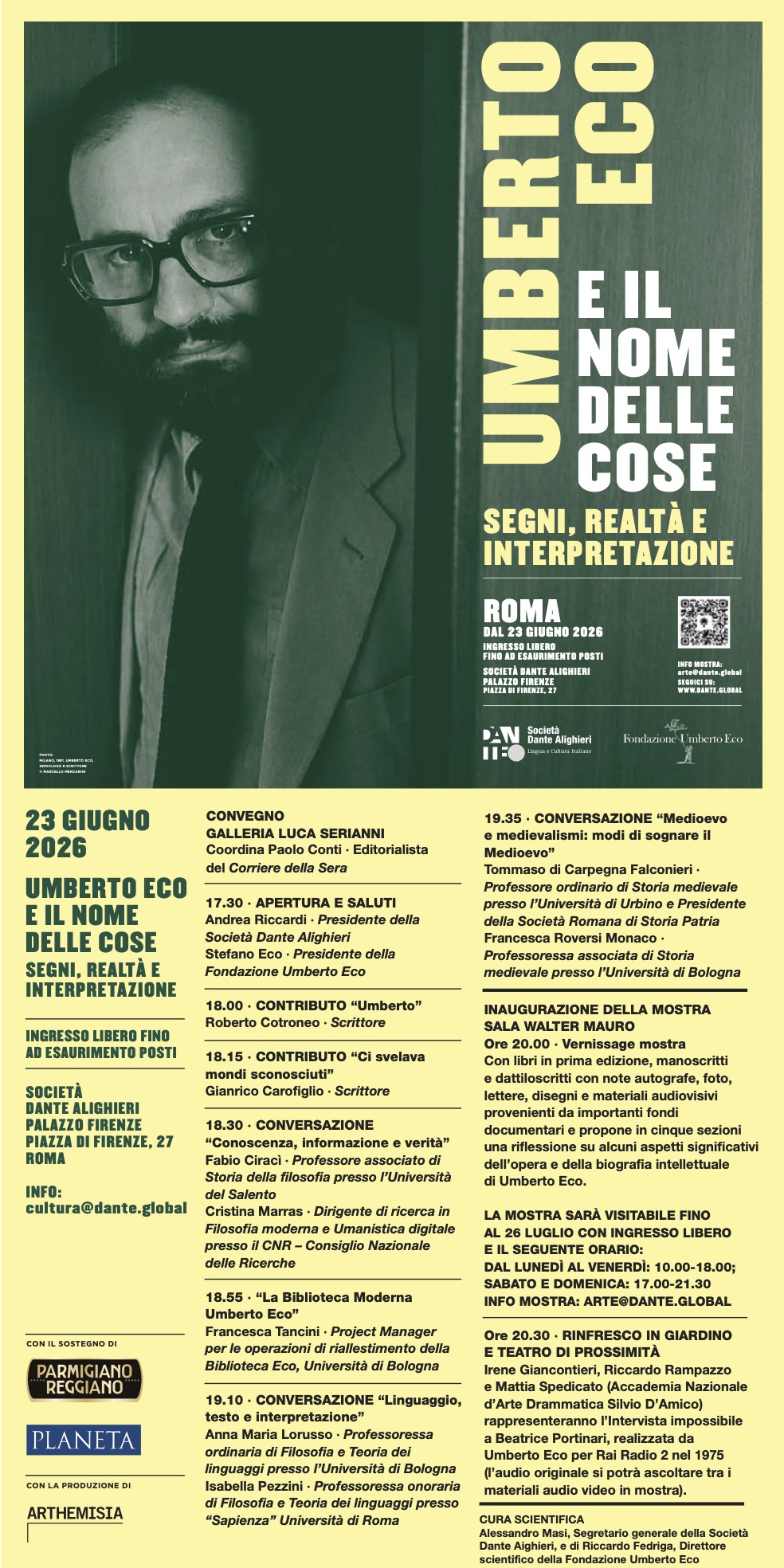 UMBERTO ECO E IL NOME DELLE COSE