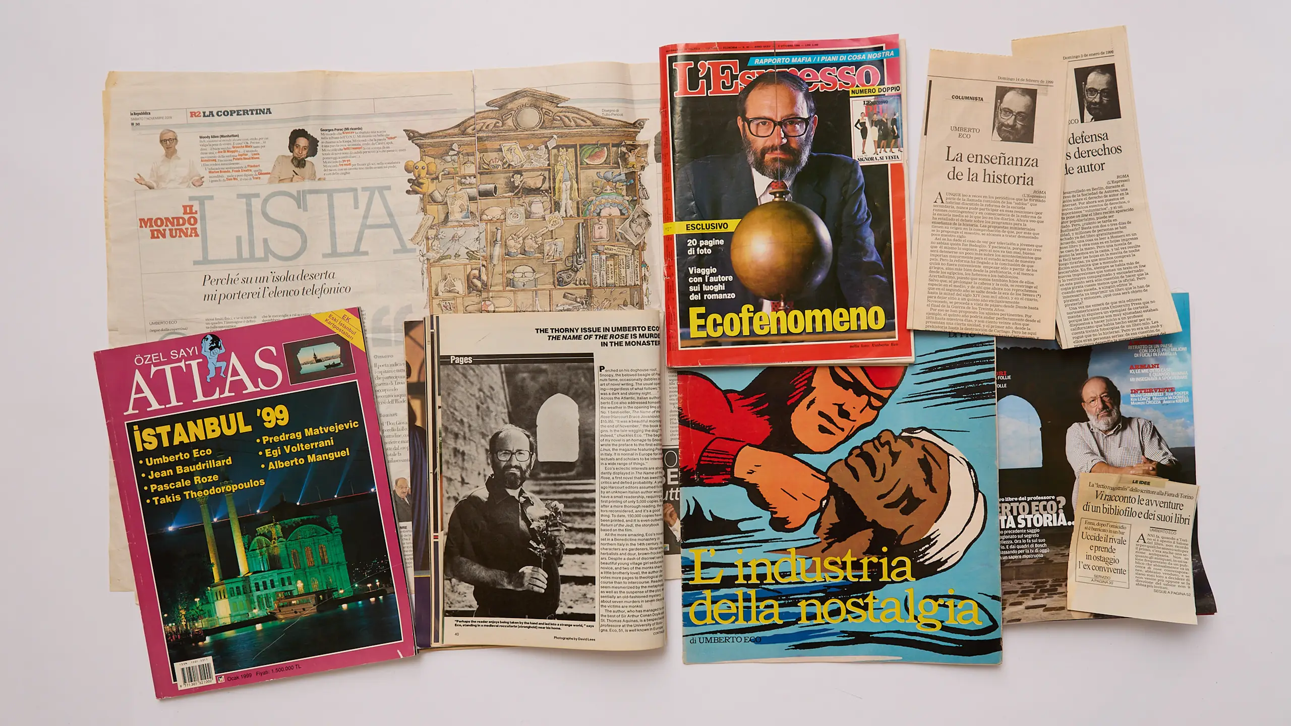 Documenti dalla scrivania di Umberto Eco